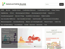 Tablet Screenshot of innovators-guide.ch